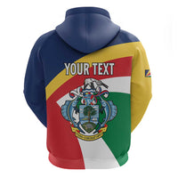 Personalized Seychelles Independence Day Zip Hoodie Coat Of Arms Black Parrot