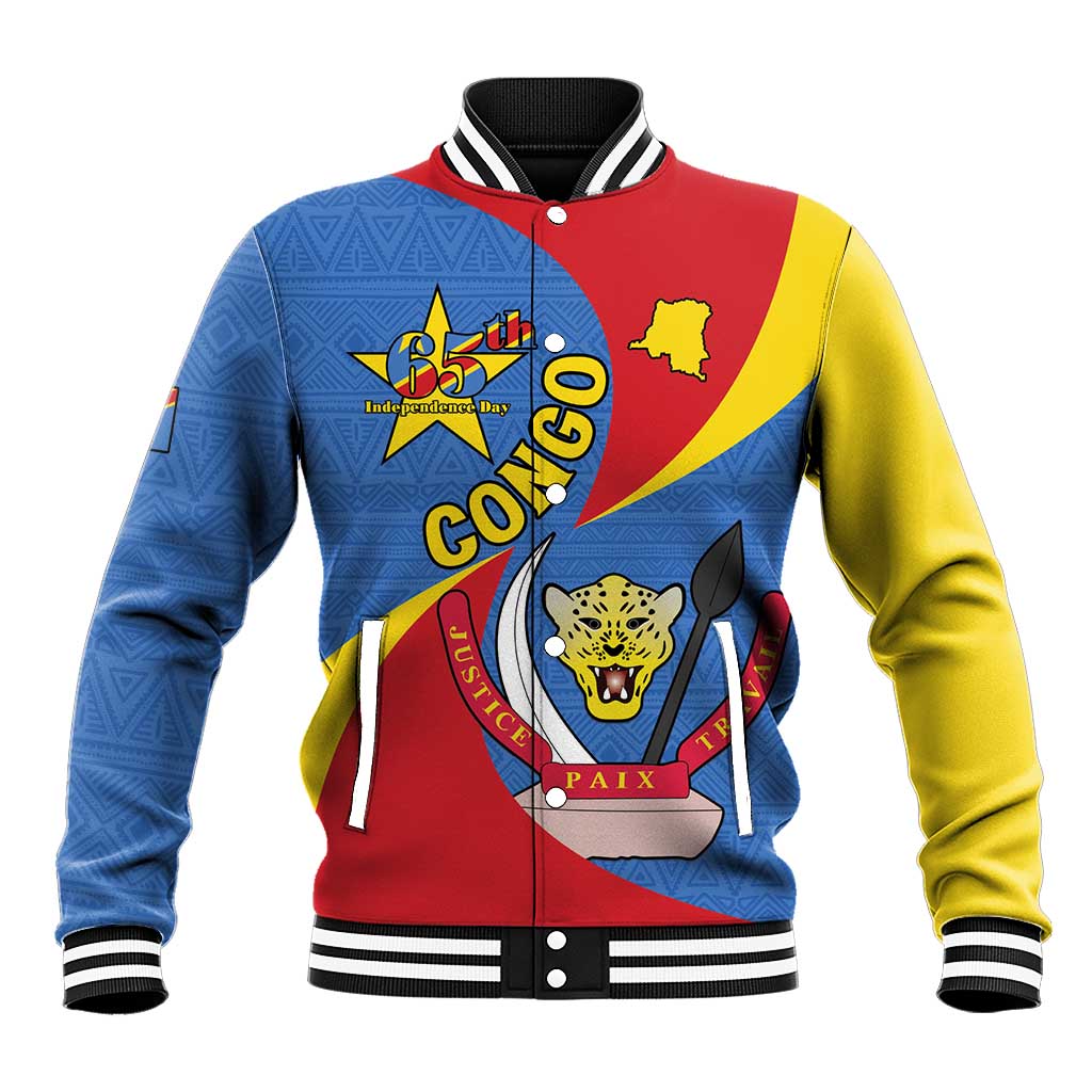 Congo-Kinshasa Baseball Jacket 65th Anniversary Of Independence