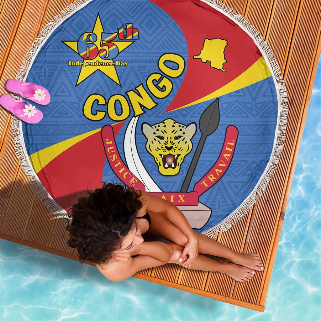 Congo-Kinshasa Beach Blanket 65th Anniversary Of Independence