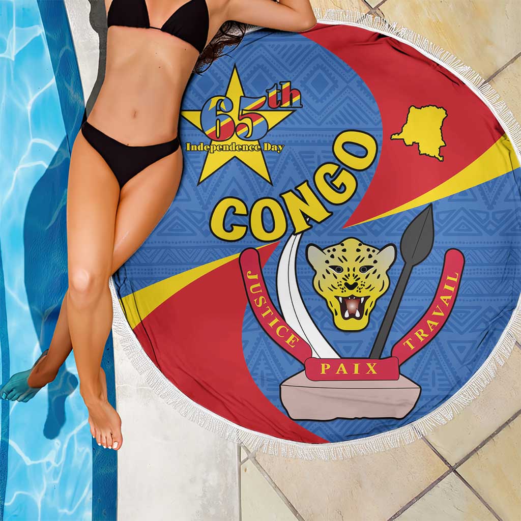 Congo-Kinshasa Beach Blanket 65th Anniversary Of Independence