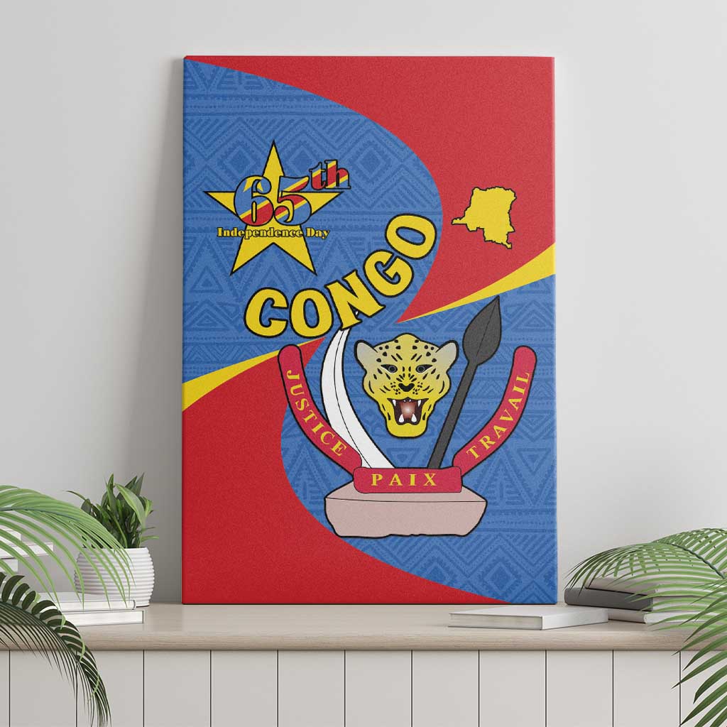 Congo-Kinshasa Canvas Wall Art 65th Anniversary Of Independence