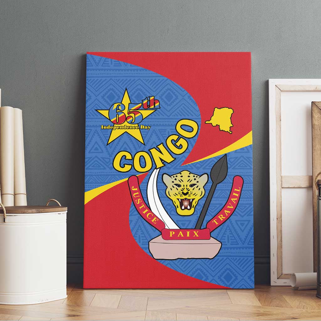 Congo-Kinshasa Canvas Wall Art 65th Anniversary Of Independence