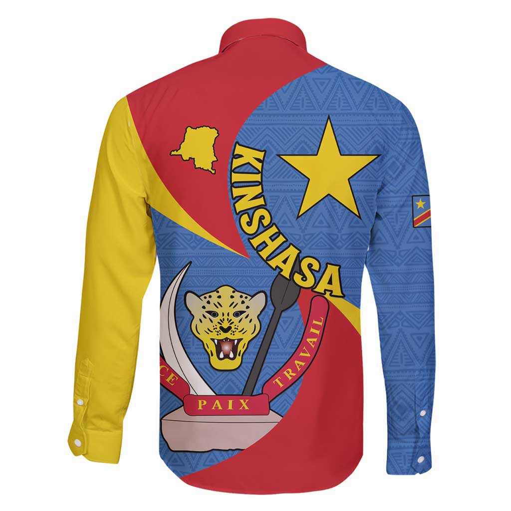 Congo-Kinshasa Family Matching Long Sleeve Bodycon Dress and Hawaiian Shirt 65th Anniversary Of Independence