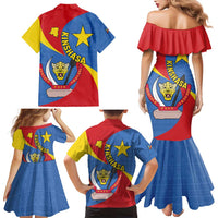 Congo-Kinshasa Family Matching Mermaid Dress and Hawaiian Shirt 65th Anniversary Of Independence