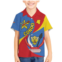 Congo-Kinshasa Family Matching Mermaid Dress and Hawaiian Shirt 65th Anniversary Of Independence