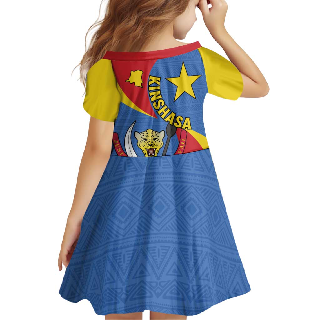 Congo-Kinshasa Family Matching Off Shoulder Maxi Dress and Hawaiian Shirt 65th Anniversary Of Independence