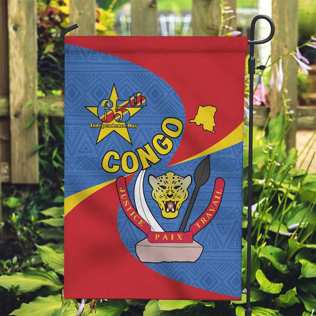 Congo-Kinshasa Garden Flag 65th Anniversary Of Independence