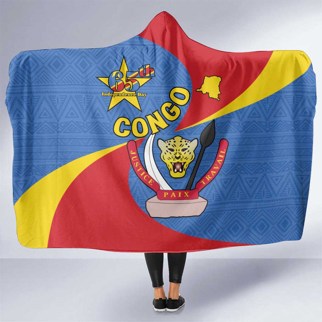 Congo-Kinshasa Hooded Blanket 65th Anniversary Of Independence