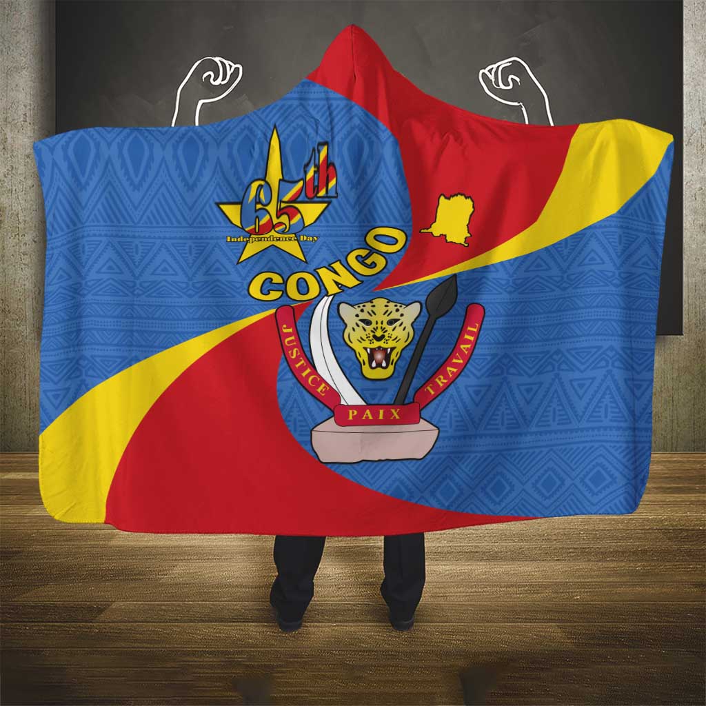 Congo-Kinshasa Hooded Blanket 65th Anniversary Of Independence