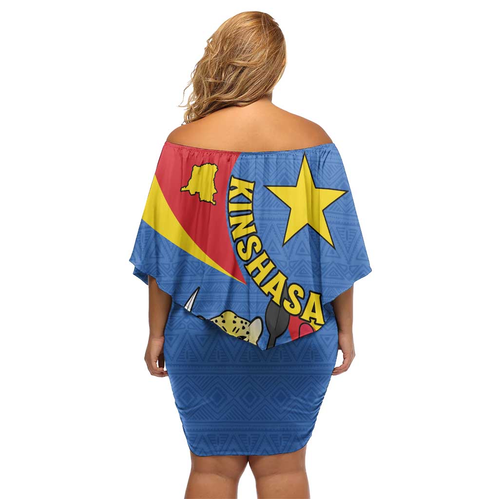 Congo-Kinshasa Off Shoulder Short Dress 65th Anniversary Of Independence