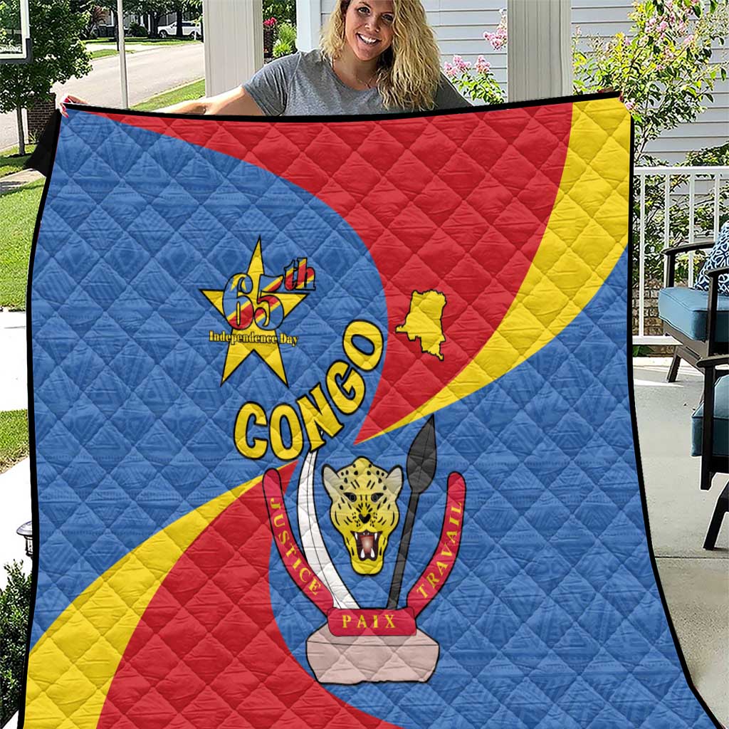 Congo-Kinshasa Quilt 65th Anniversary Of Independence