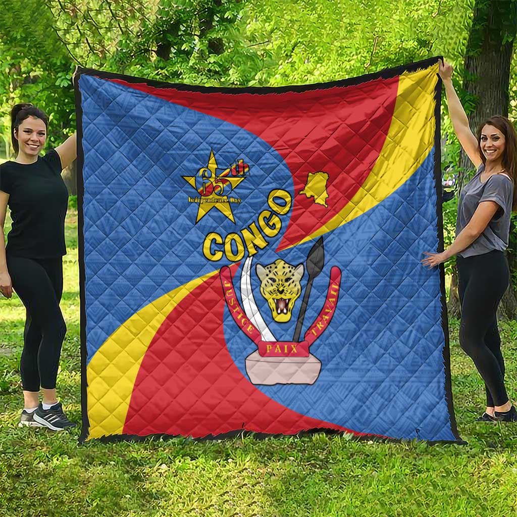Congo-Kinshasa Quilt 65th Anniversary Of Independence