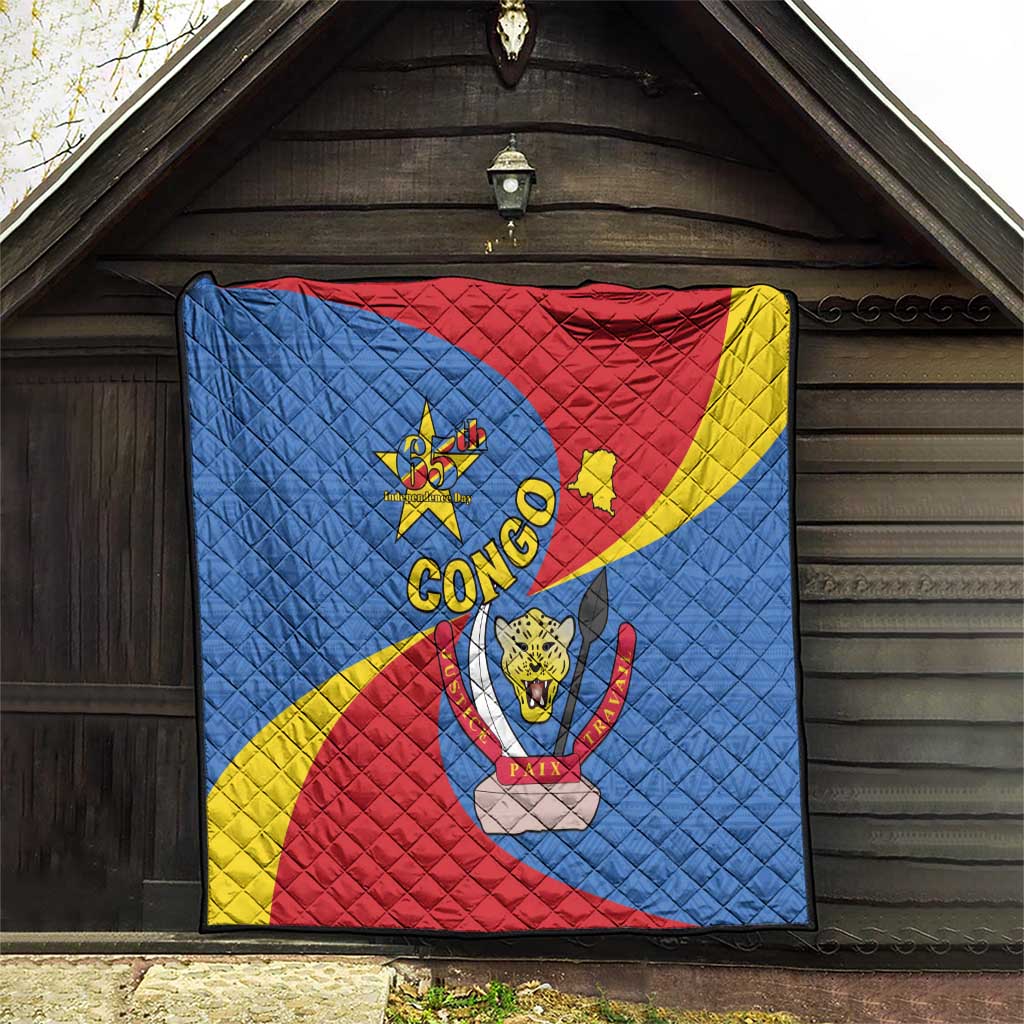 Congo-Kinshasa Quilt 65th Anniversary Of Independence