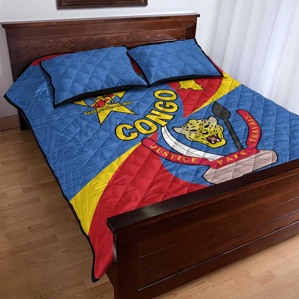 Congo-Kinshasa Quilt Bed Set 65th Anniversary Of Independence