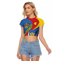 Congo-Kinshasa Raglan Cropped T Shirt 65th Anniversary Of Independence