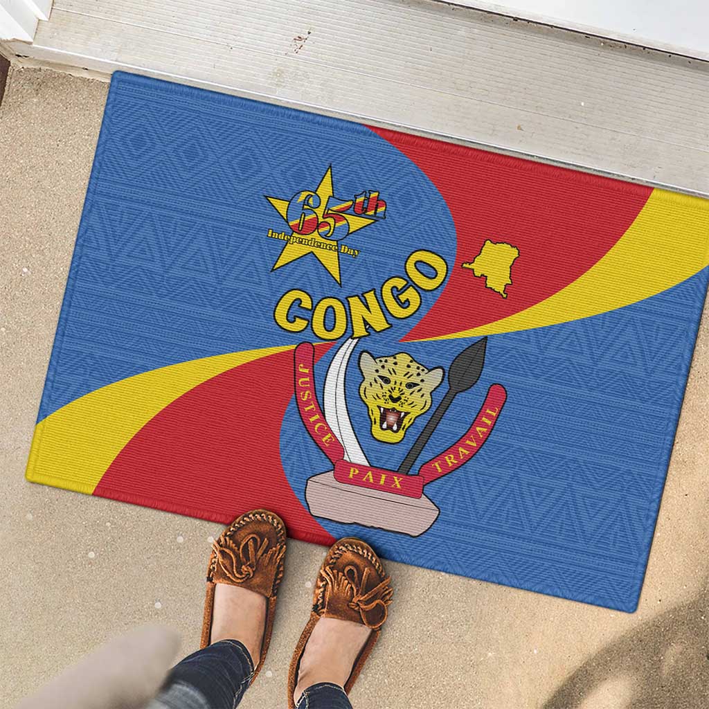 Congo-Kinshasa Rubber Doormat 65th Anniversary Of Independence