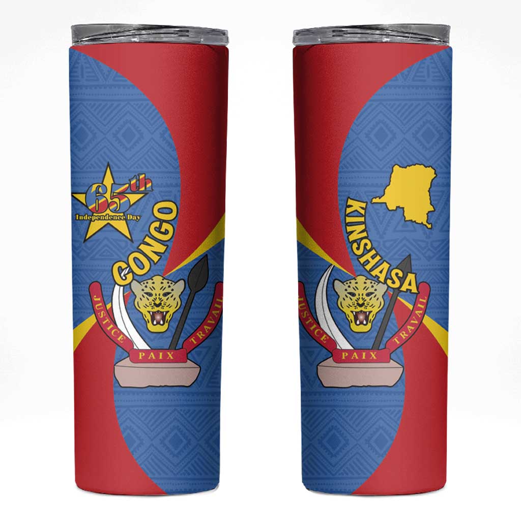 Congo-Kinshasa Skinny Tumbler 65th Anniversary Of Independence