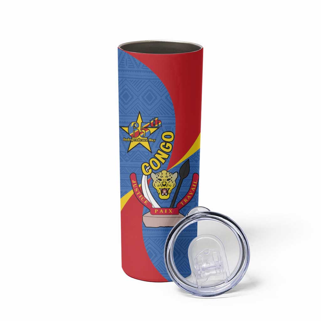 Congo-Kinshasa Skinny Tumbler 65th Anniversary Of Independence