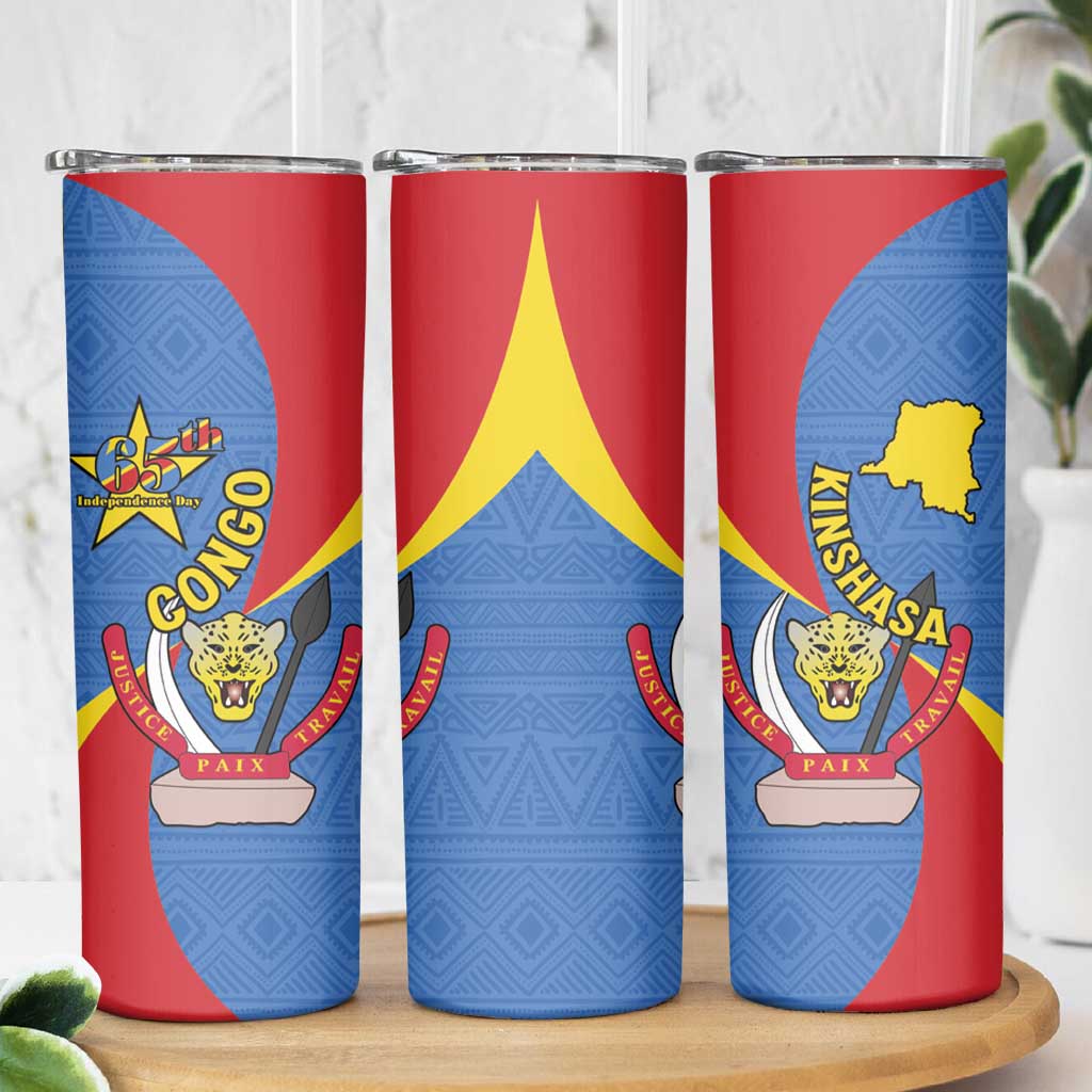 Congo-Kinshasa Skinny Tumbler 65th Anniversary Of Independence