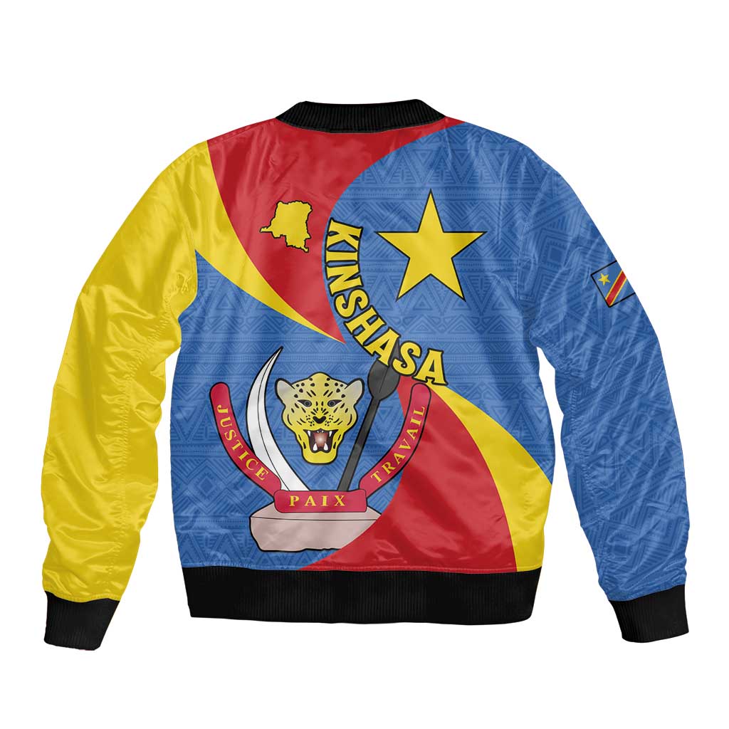 Congo-Kinshasa Sleeve Zip Bomber Jacket 65th Anniversary Of Independence