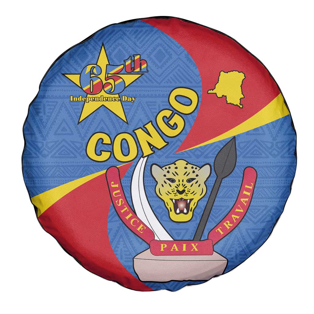 Congo-Kinshasa Spare Tire Cover 65th Anniversary Of Independence