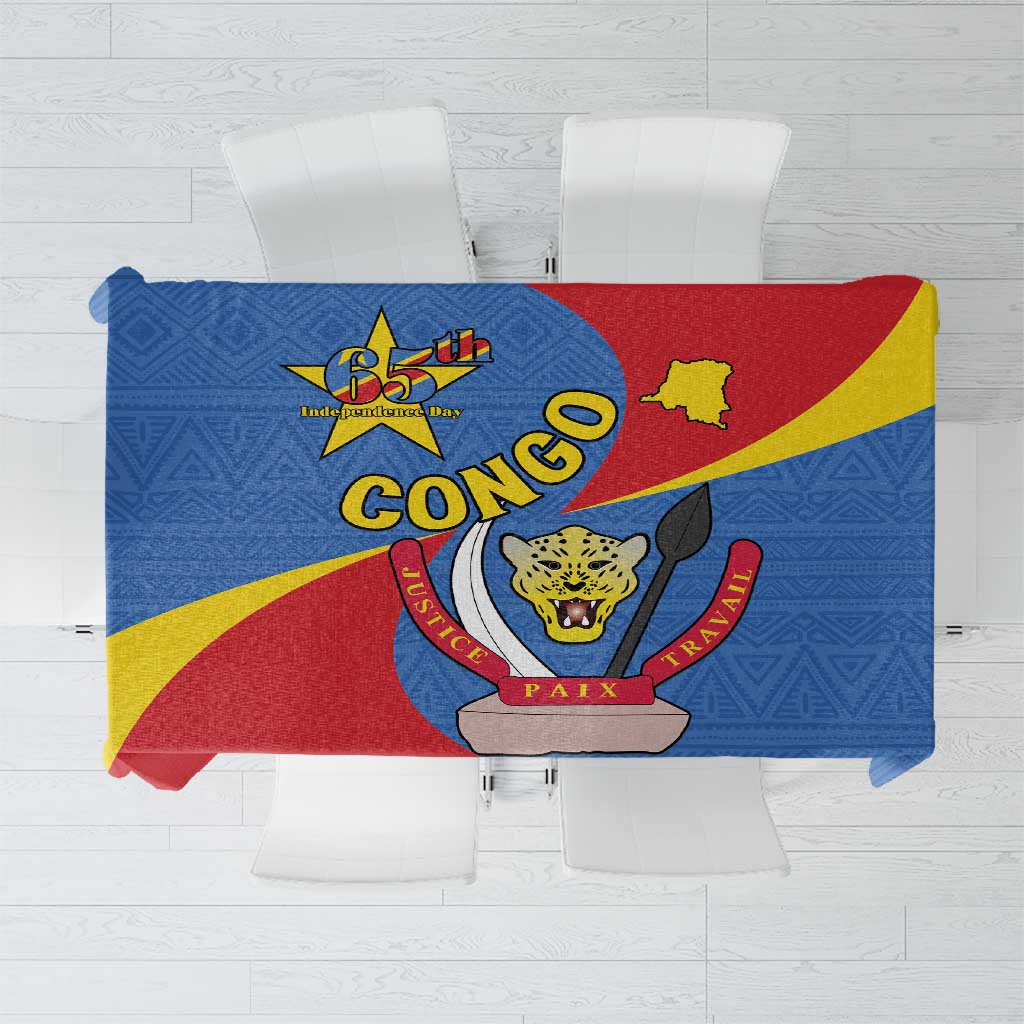 Congo-Kinshasa Tablecloth 65th Anniversary Of Independence