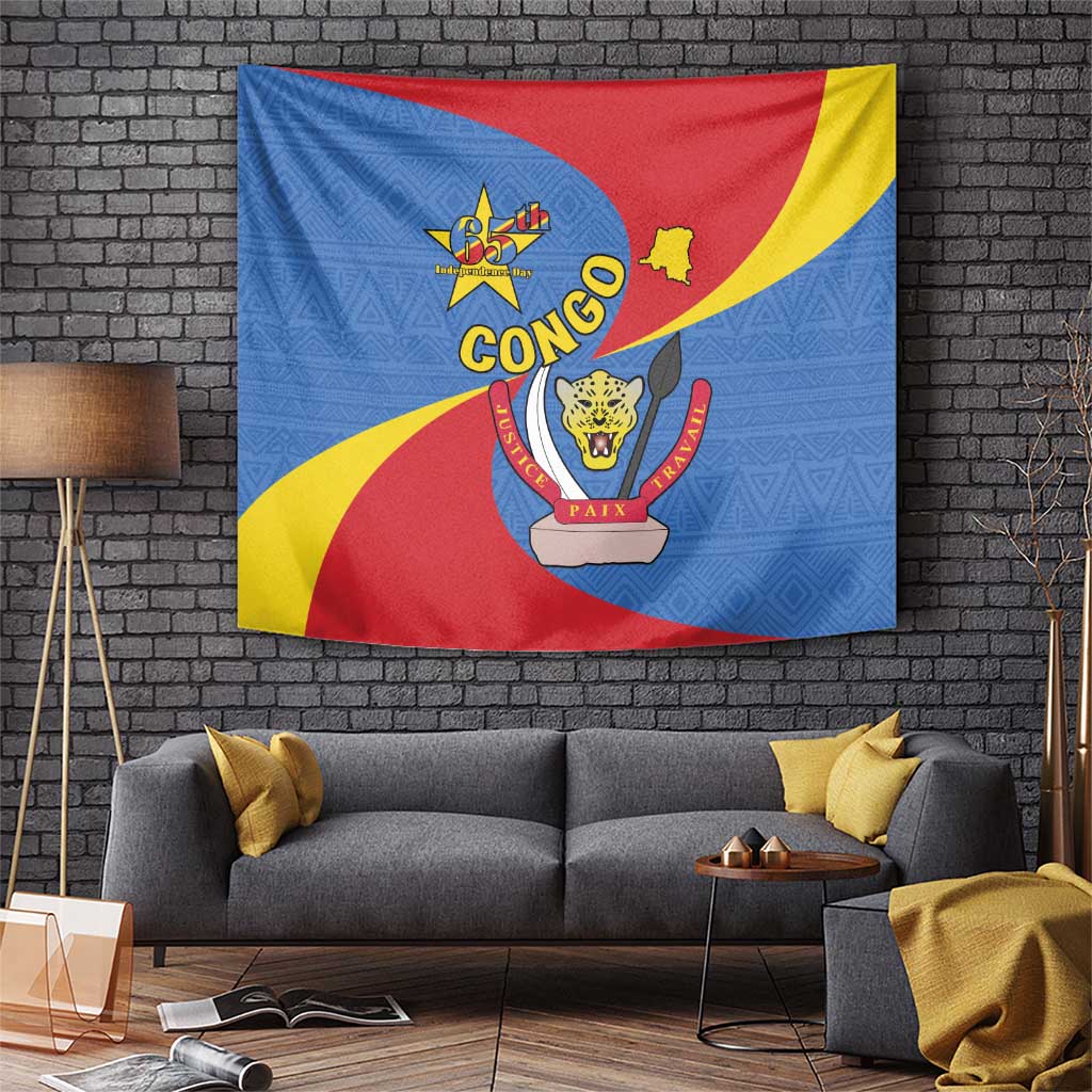 Congo-Kinshasa Tapestry 65th Anniversary Of Independence