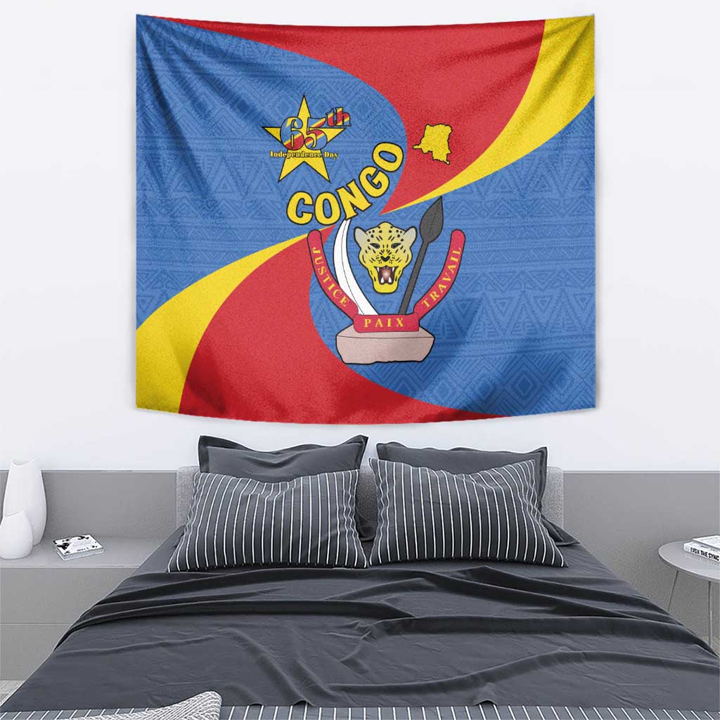 Congo-Kinshasa Tapestry 65th Anniversary Of Independence