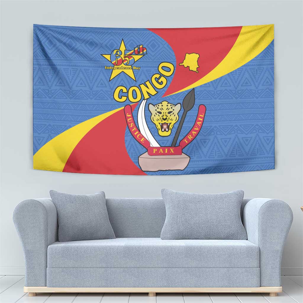 Congo-Kinshasa Tapestry 65th Anniversary Of Independence