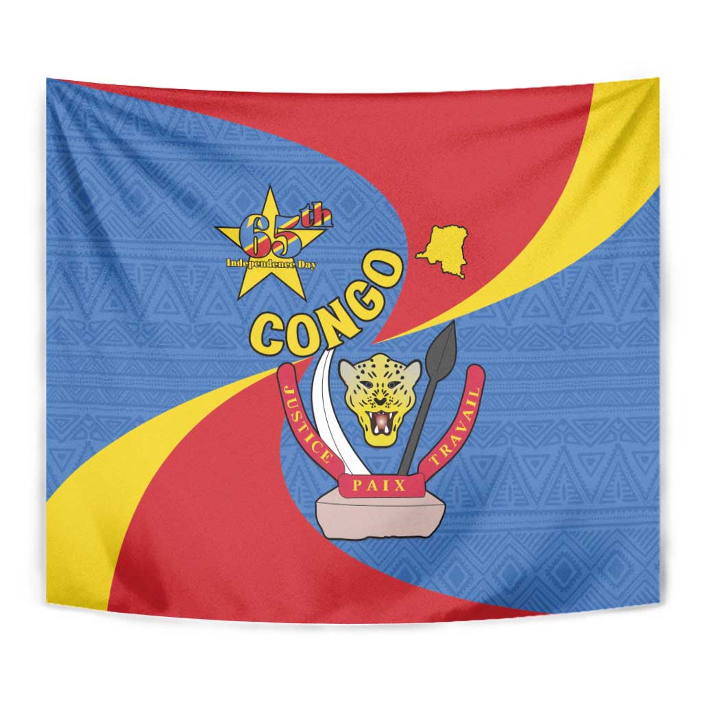 Congo-Kinshasa Tapestry 65th Anniversary Of Independence