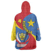 Congo-Kinshasa Wearable Blanket Hoodie 65th Anniversary Of Independence