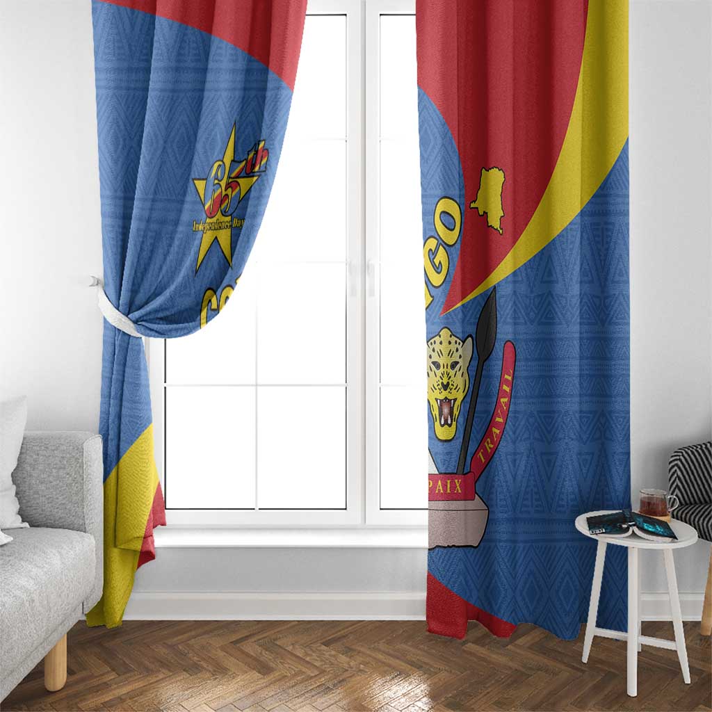Congo-Kinshasa Window Curtain 65th Anniversary Of Independence
