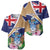 Personalized Tristan da Cunha Baseball Jersey Coat Of Arms - Flag Style
