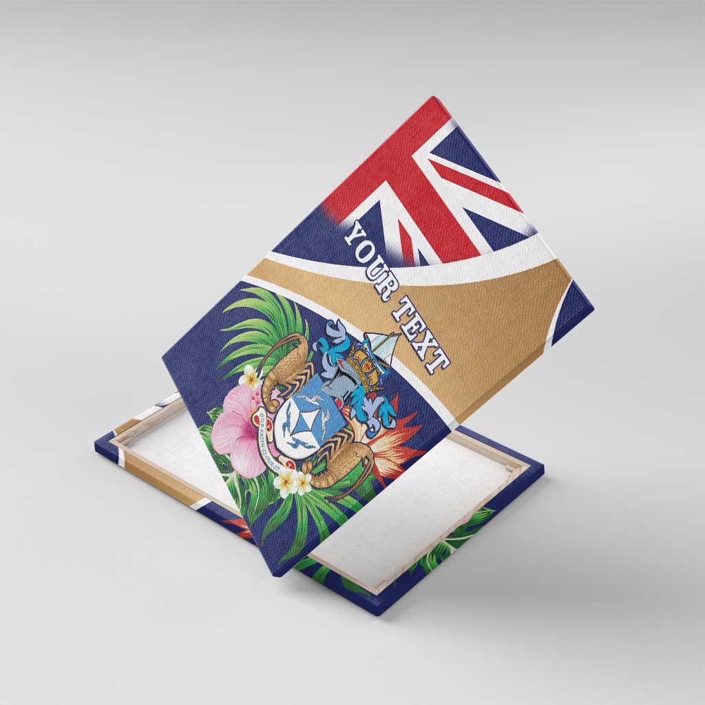 Personalized Tristan da Cunha Canvas Wall Art Coat Of Arms - Flag Style