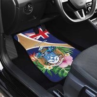 Personalized Tristan da Cunha Car Mats Coat Of Arms - Flag Style