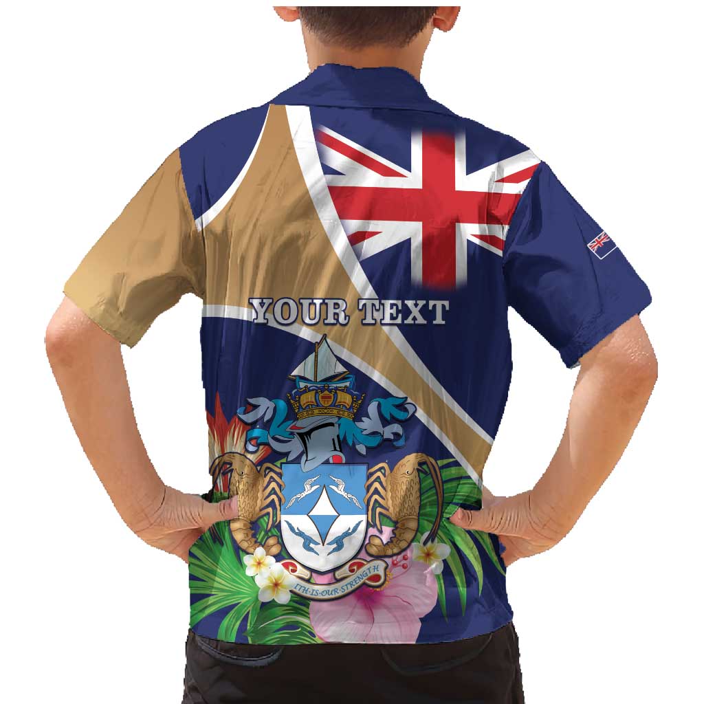 Personalized Tristan da Cunha Family Matching Mermaid Dress and Hawaiian Shirt Coat Of Arms - Flag Style