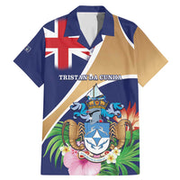 Personalized Tristan da Cunha Family Matching Mermaid Dress and Hawaiian Shirt Coat Of Arms - Flag Style