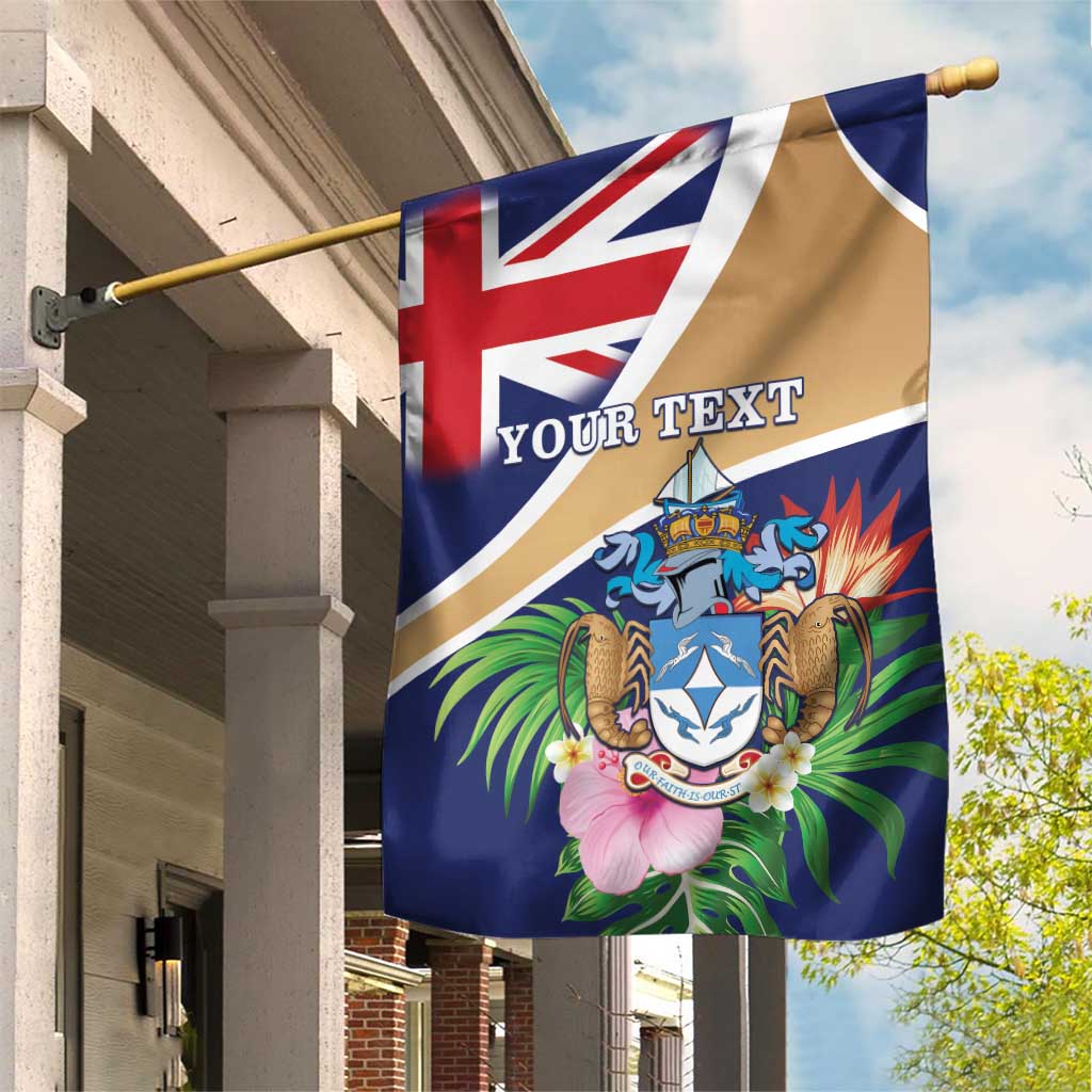 Personalized Tristan da Cunha Garden Flag Coat Of Arms - Flag Style