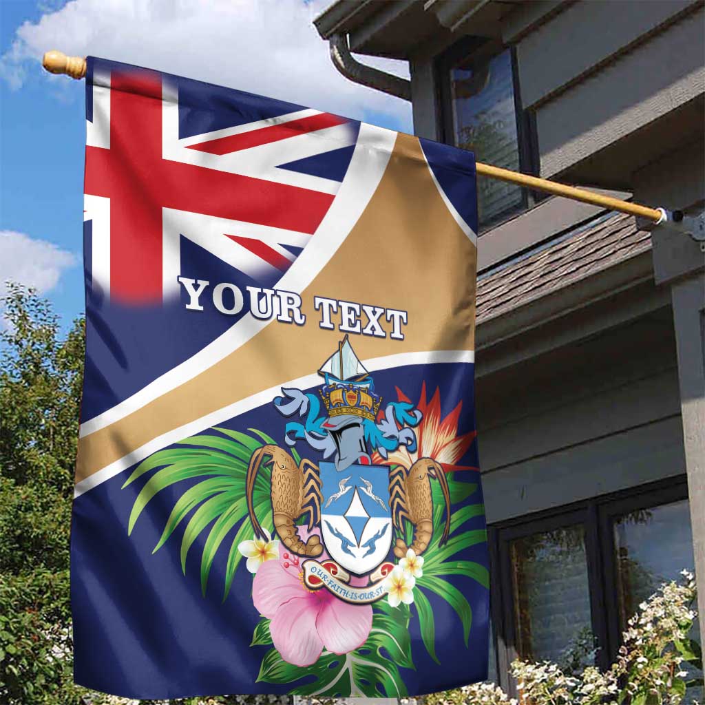 Personalized Tristan da Cunha Garden Flag Coat Of Arms - Flag Style