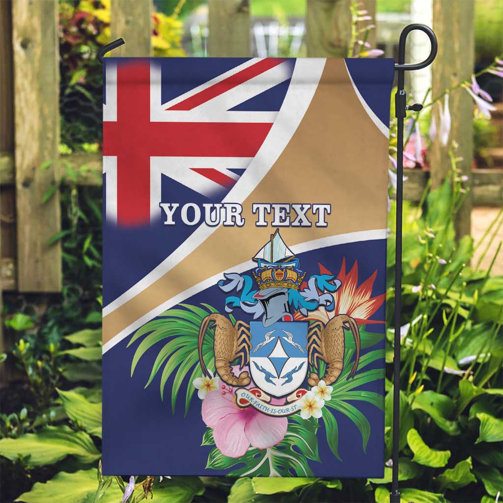 Personalized Tristan da Cunha Garden Flag Coat Of Arms - Flag Style