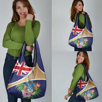 Personalized Tristan da Cunha Grocery Bag Coat Of Arms - Flag Style