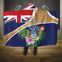 Personalized Tristan da Cunha Hooded Blanket Coat Of Arms - Flag Style