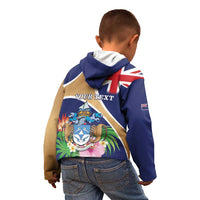Personalized Tristan da Cunha Kid Hoodie Coat Of Arms - Flag Style