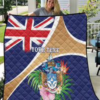 Personalized Tristan da Cunha Quilt Coat Of Arms - Flag Style