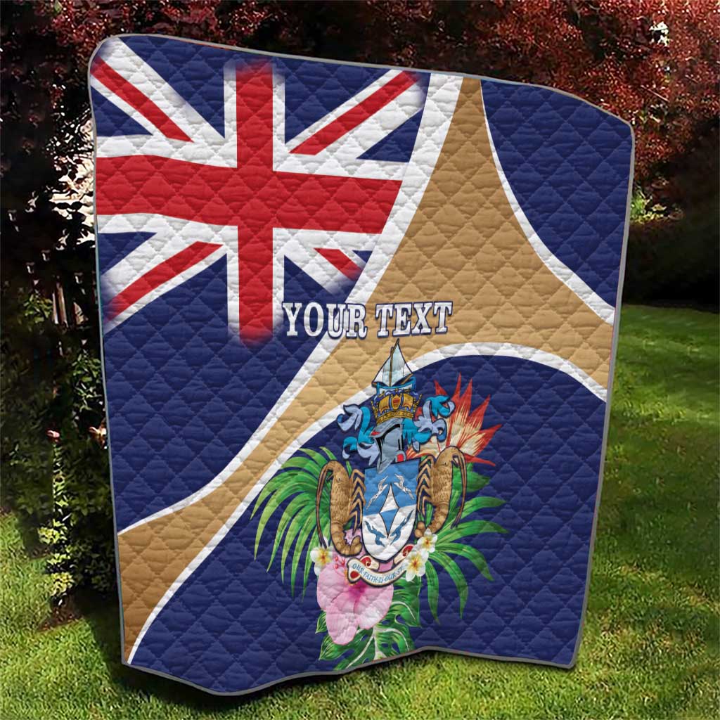 Personalized Tristan da Cunha Quilt Coat Of Arms - Flag Style