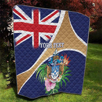 Personalized Tristan da Cunha Quilt Coat Of Arms - Flag Style