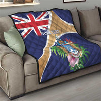 Personalized Tristan da Cunha Quilt Coat Of Arms - Flag Style