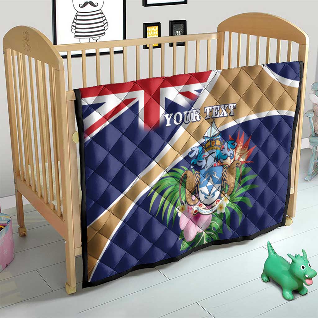 Personalized Tristan da Cunha Quilt Coat Of Arms - Flag Style