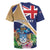 Personalized Tristan da Cunha Rugby Jersey Coat Of Arms - Flag Style