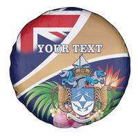 Personalized Tristan da Cunha Spare Tire Cover Coat Of Arms - Flag Style